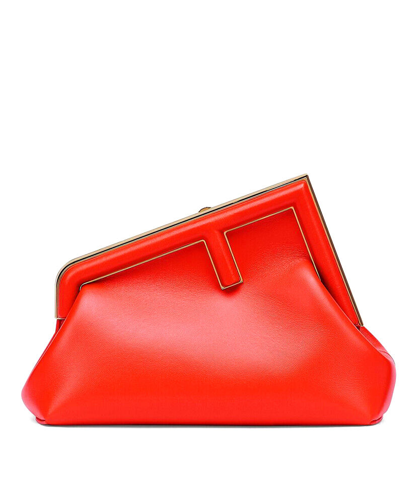 Fendi First Small Handbag 8BP129 Orange Red